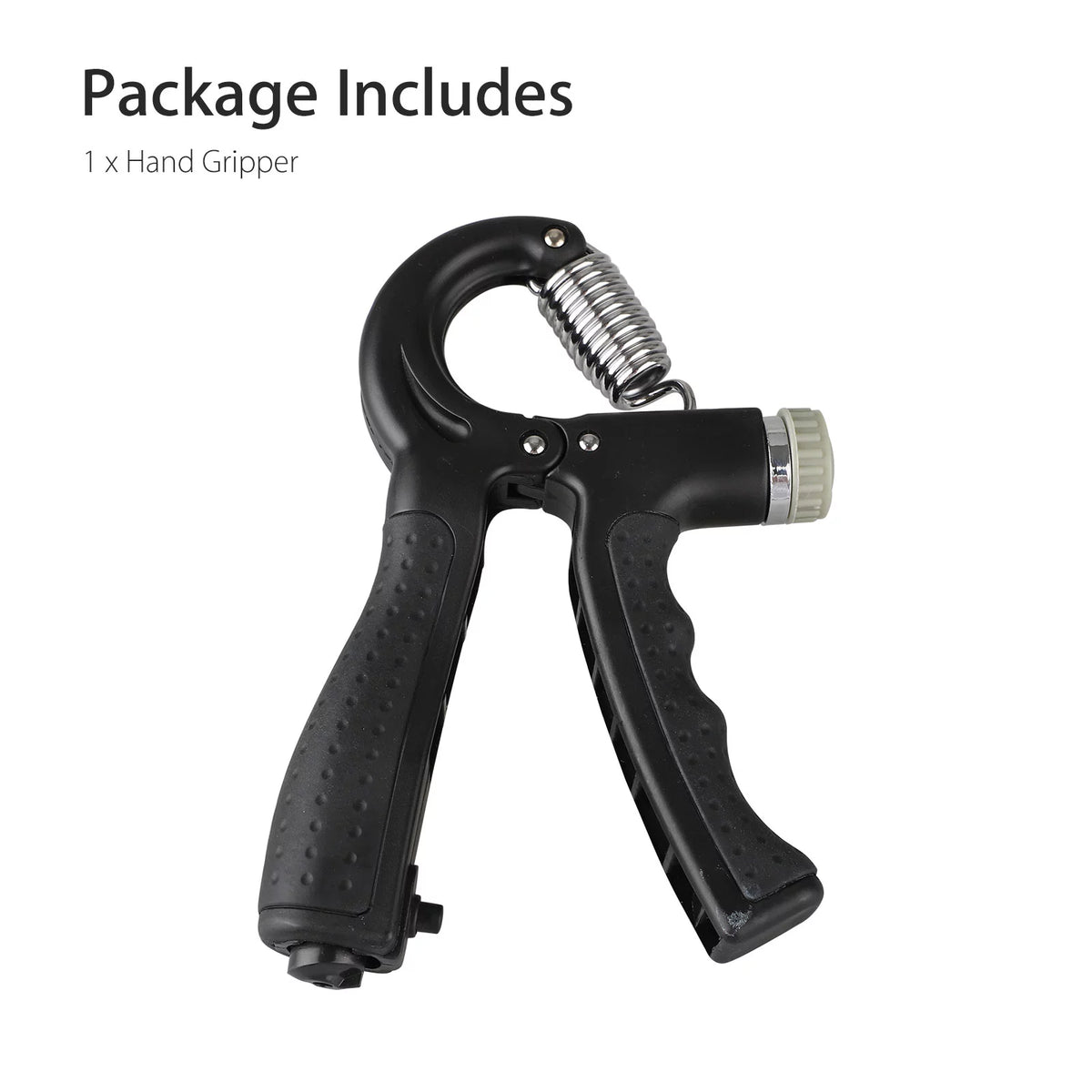 Hand Grip Strengthener, Hand Squeezer Exerciser Adjustable Resistance 22-132Lbs for Forearm Finger Train, Black