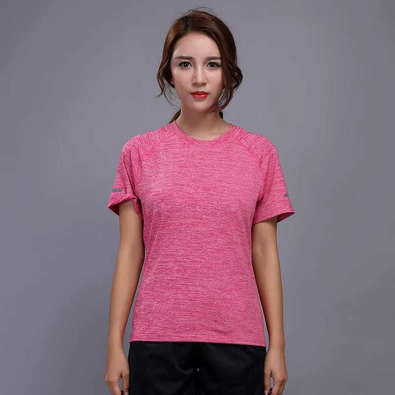 2019 Running Shirts Women Tennis Basketball Badminton Tee Soccer Sport Jogging Quick Dry Yoga Workout Gym Sport Tops