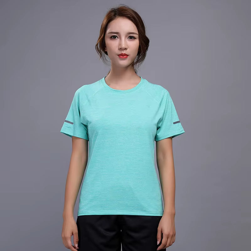 2019 Running Shirts Women Tennis Basketball Badminton Tee Soccer Sport Jogging Quick Dry Yoga Workout Gym Sport Tops