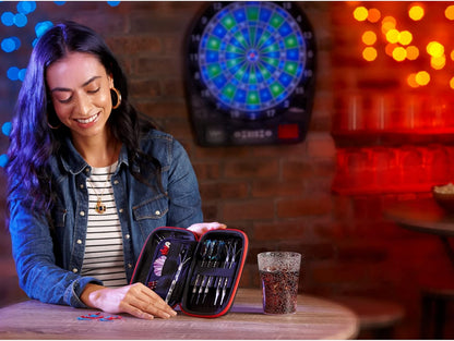 Sentinel Dart Case with Zipper - Holds 6 Darts - Tactech Foam Protection Red
