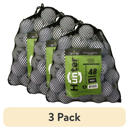 (3 Pack) Mixed Golf Ball Brands Mint / 5A / AAAAA Quality - 48 Pack - White