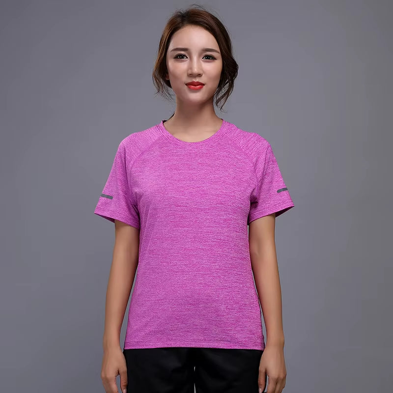 2019 Running Shirts Women Tennis Basketball Badminton Tee Soccer Sport Jogging Quick Dry Yoga Workout Gym Sport Tops