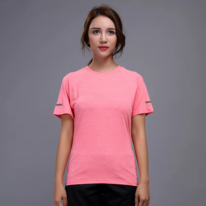 2019 Running Shirts Women Tennis Basketball Badminton Tee Soccer Sport Jogging Quick Dry Yoga Workout Gym Sport Tops