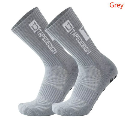 TAPEDESIGN New anti SLIP Football Socks Mid Calf Non-Slip Soccer Sport Cycling Sport Socks