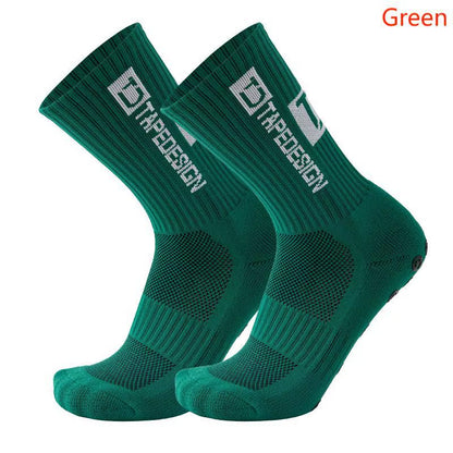 TAPEDESIGN New anti SLIP Football Socks Mid Calf Non-Slip Soccer Sport Cycling Sport Socks
