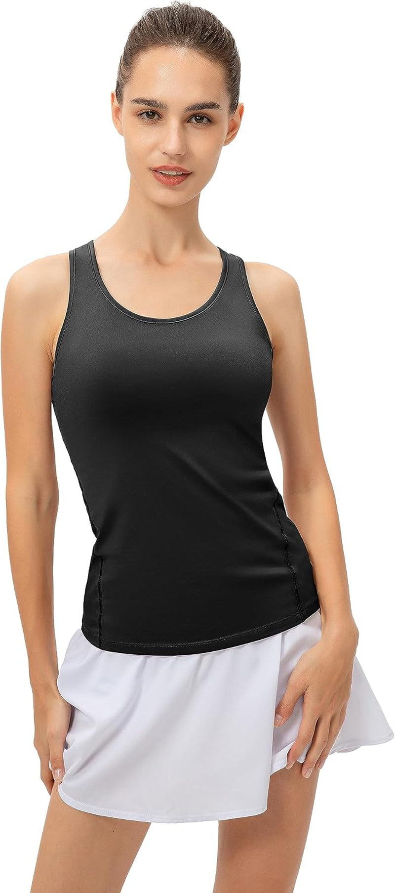 Women'S Fitness Fast Dry Compression Running Sleeveless Athletic Tank Top 2/3 Packs