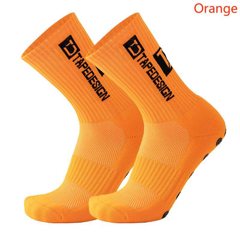 TAPEDESIGN New anti SLIP Football Socks Mid Calf Non-Slip Soccer Sport Cycling Sport Socks