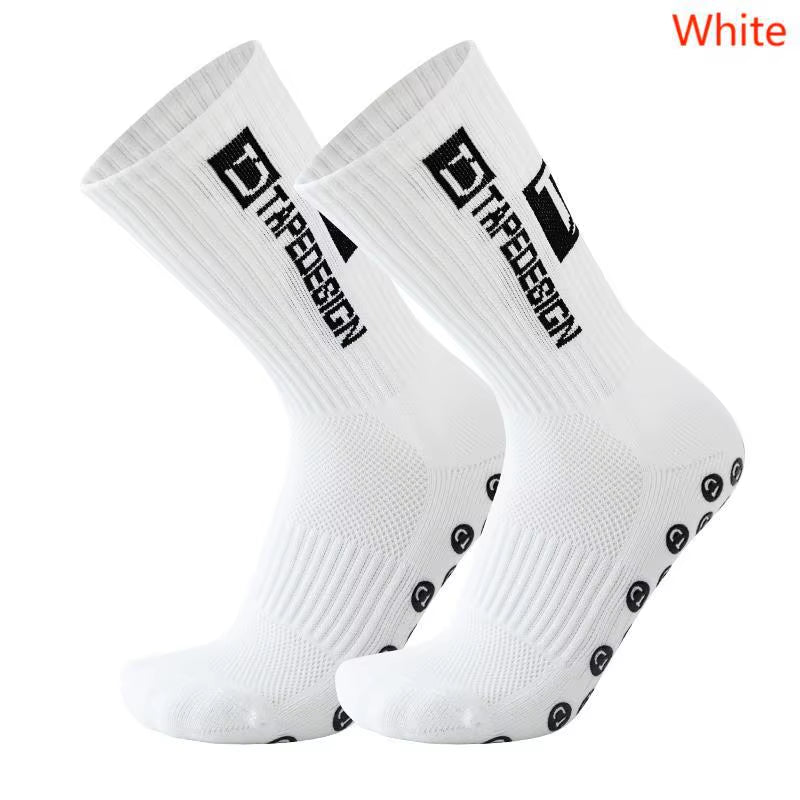 TAPEDESIGN New anti SLIP Football Socks Mid Calf Non-Slip Soccer Sport Cycling Sport Socks