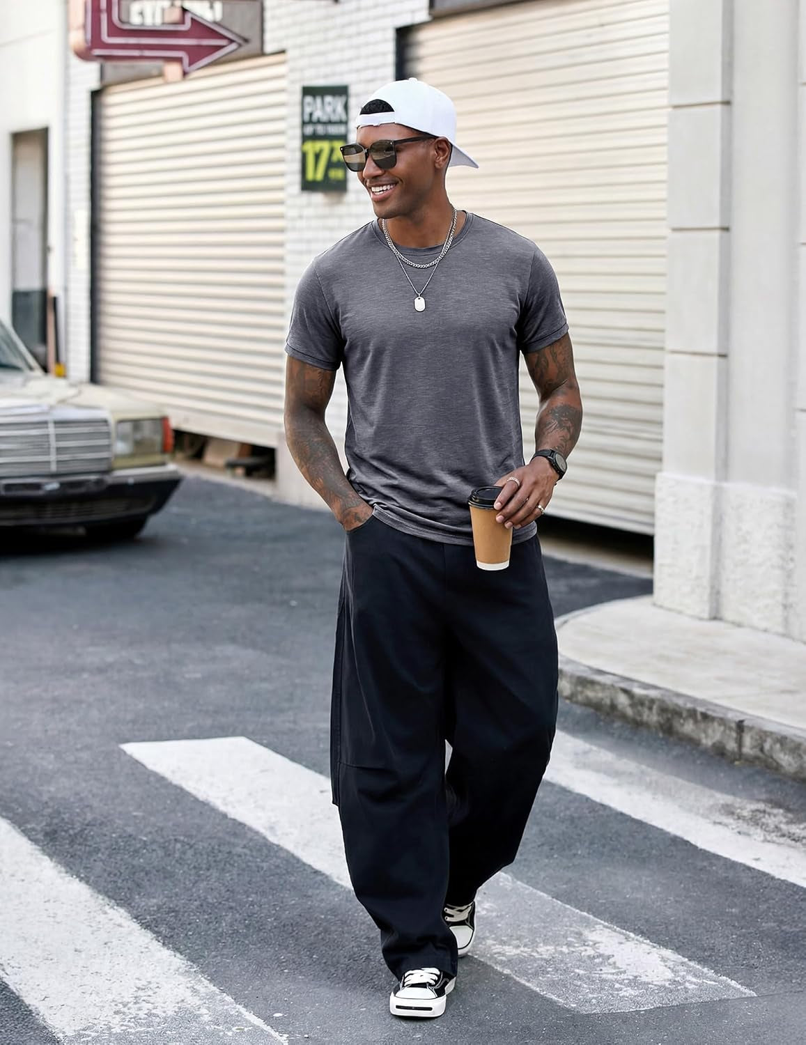 Fashion Mens Short Sleeve Muscle Gym Athletic Cotton Workout T Shirt