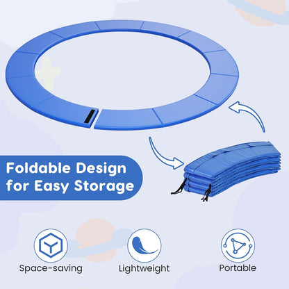 Trampoline Pad, 8Ft 10Ft 12Ft 14Ft 15Ft 16Ft Trampoline Replacement Safety Pad, No Holes for Pole, Waterproof Trampoline Accessories Spring Cover