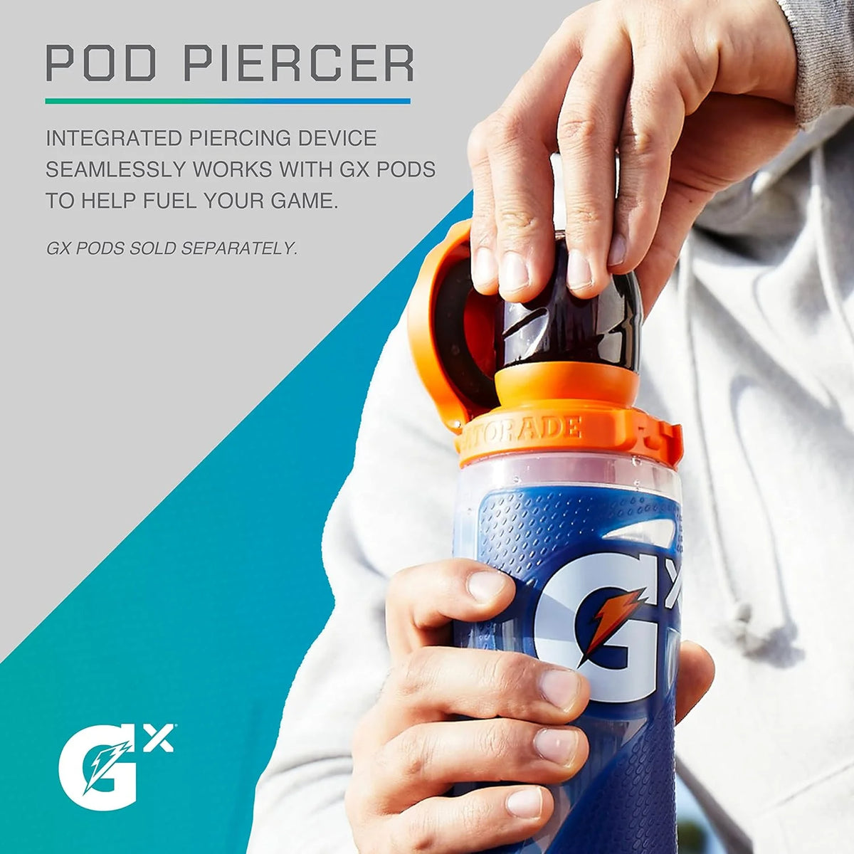 GX Refillable Water Bottle, Navy, 30Oz