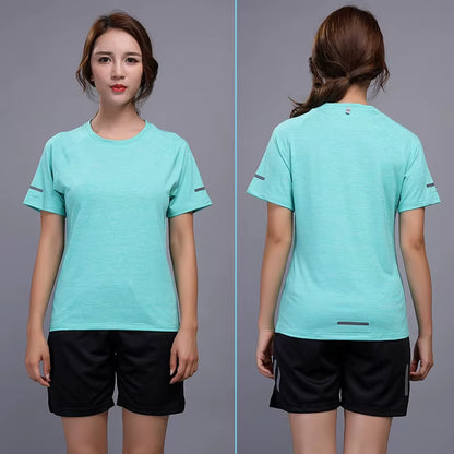 2019 Running Shirts Women Tennis Basketball Badminton Tee Soccer Sport Jogging Quick Dry Yoga Workout Gym Sport Tops
