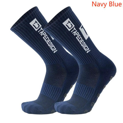 TAPEDESIGN New anti SLIP Football Socks Mid Calf Non-Slip Soccer Sport Cycling Sport Socks